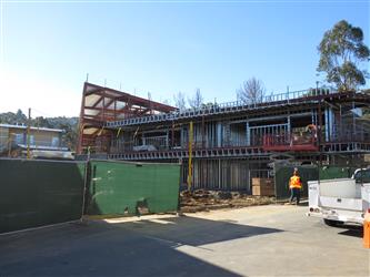 S Wing during construction