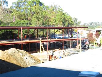 S Wing during construction
