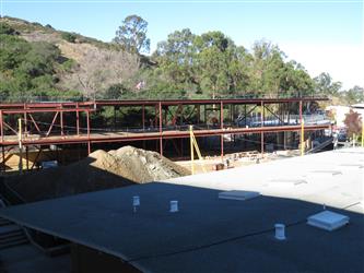 S Wing during construction